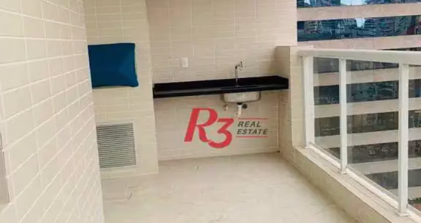 Apartamento com 3 dormitórios à venda, 101 m² por r$ 1.650.000,00 - gonzaga - santos/sp