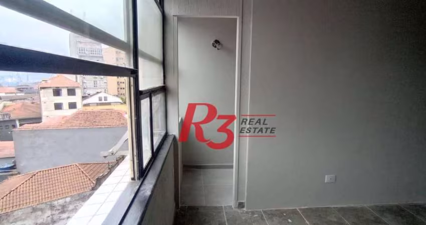 Sala para alugar, 30 m² por R$ 2.500,00/mês - Centro - Santos/SP