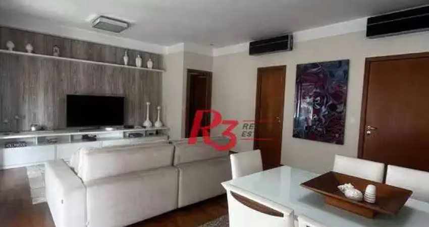 Apartamento, 160 m² - venda por R$ 2.550.000,00 ou aluguel por R$ 15.000,00/mês - Embaré - Santos/SP