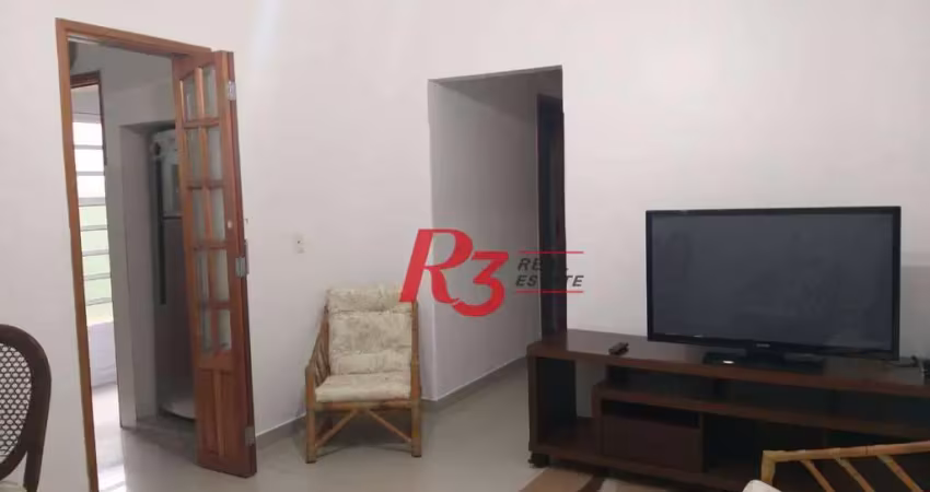 Apartamento com 2 dormitórios para alugar, 72 m² por r$ 3.500,00/mês - boqueirão - santos/sp