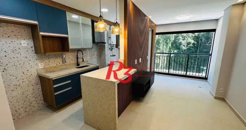 Apartamento com 2 dormitórios à venda, 62 m² por r$ 756.000,00 - marapé - santos/sp