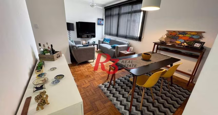Apartamento com 2 dormitórios à venda, 89 m² por R$ 860.000,00 - Embaré - Santos/SP