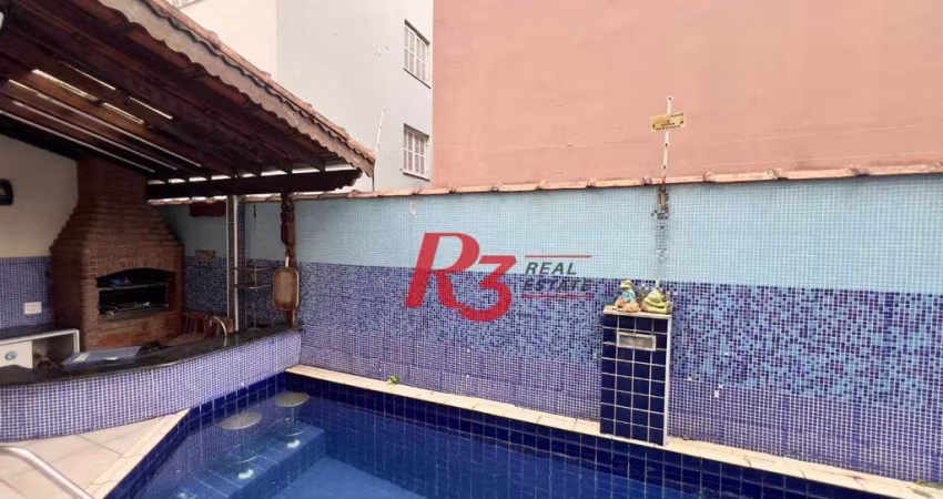 Casa à venda, 182 m² por R$ 1.250.000,00 - Embaré - Santos/SP