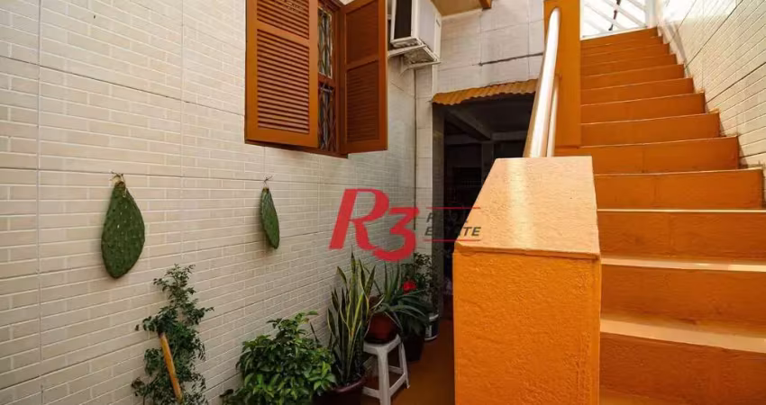 Sobrado com 3 dormitórios à venda, 183 m² por r$ 1.100.000,00 - vila belmiro - santos/sp