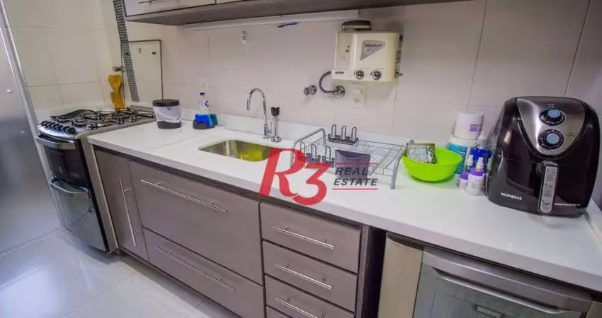 Apartamento com 2 dormitórios à venda, 114 m² por r$ 1.650.000,00 - pompéia - santos/sp