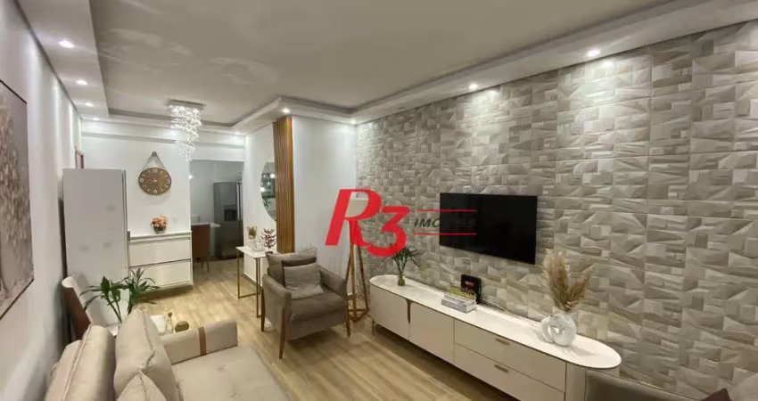 Apartamento à venda, 100 m² por r$ 690.000,00 - marapé - santos/sp