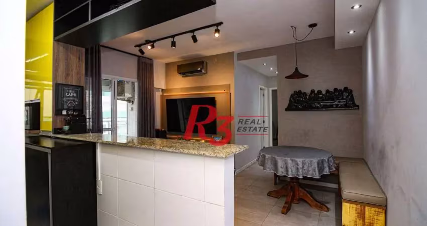 Apartamento com 2 dormitórios à venda, 65 m² por R$ 815.000,00 - Pompéia - Santos/SP