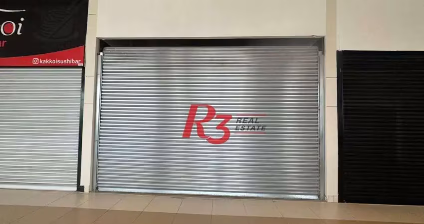 Loja para alugar, 36 m² por r$ 5.000,00/mês - vila matias - santos/sp