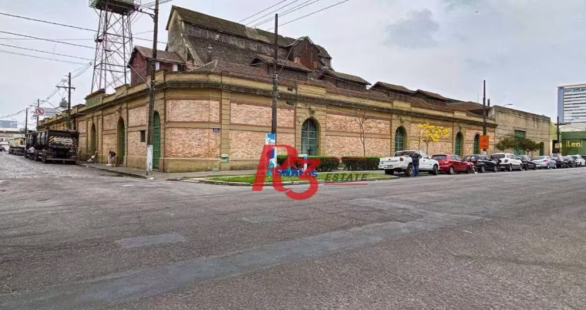 Galpão para alugar, 5000 m² por r$ 127.000,00/mês - paquetá - santos/sp