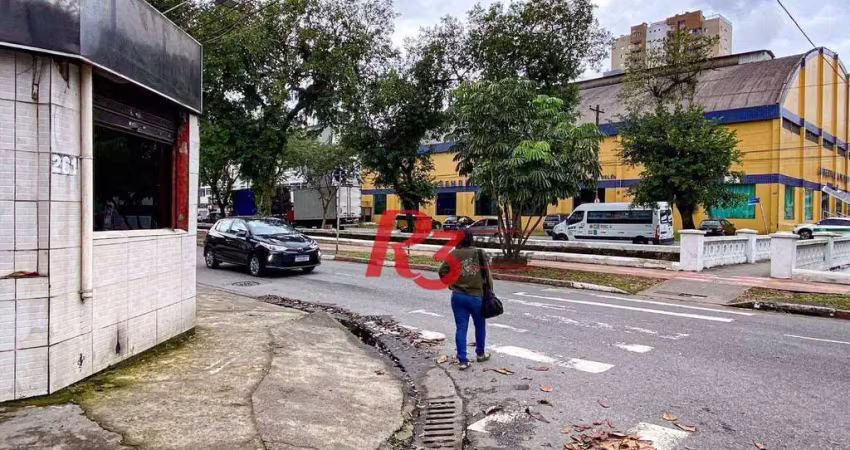 Terreno à venda na Rua Conselheiro João Alfredo, 261, Macuco, Santos