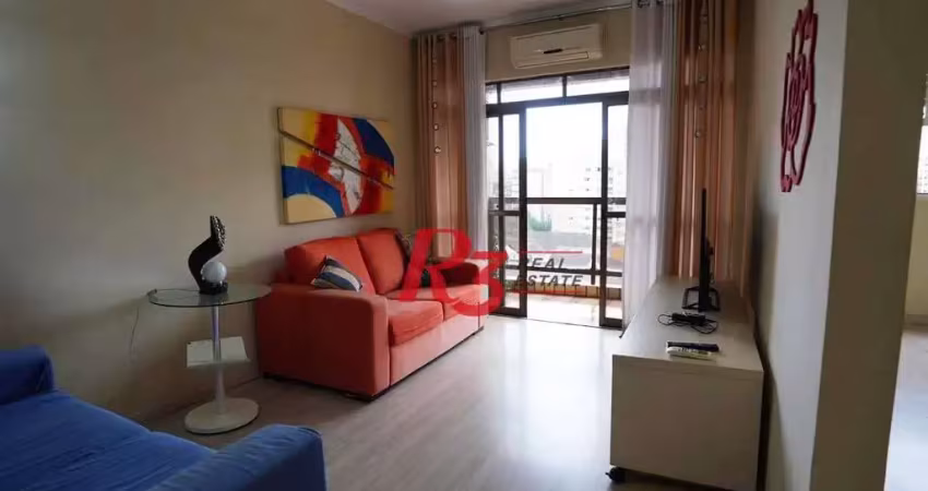Apartamento com 3 dormitórios à venda, 114 m² por R$ 690.000,00 - Boqueirão - Santos/SP