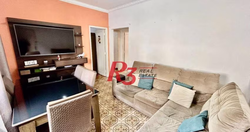 Apartamento com 2 dormitórios à venda, 72 m² por R$ 350.000,00 - Embaré - Santos/SP