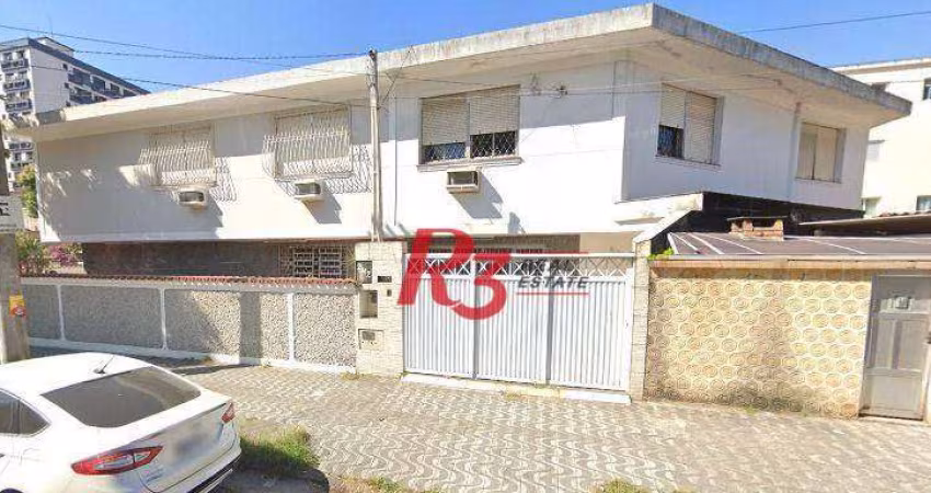 Sobrado, 157 m² - venda por R$ 980.000,00 ou aluguel por R$ 6.250,00/mês - Aparecida - Santos/SP