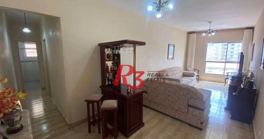 Apartamento com 2 dormitórios à venda, 87 m² por R$ 480.000,00 - Campo Grande - Santos/SP