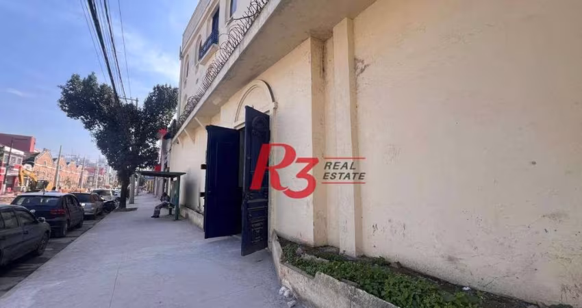 Salão para alugar, 1000 m² por R$ 10.000,00/mês - Centro - Santos/SP