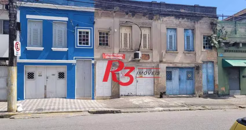 Casa com 1 dormitório à venda, 117 m² por r$ 375.000,00 - macuco - santos/sp