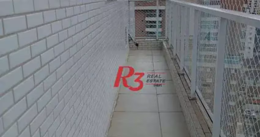 Apartamento com 1 dormitório à venda, 67 m² por R$ 690.000,00 - Boqueirão - Santos/SP