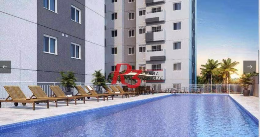 Apartamento com 2 dormitórios à venda, 42 m² por R$ 320.000,00 - Jabaquara - Santos/SP