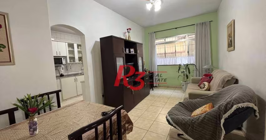 Apartamento com 2 dormitórios à venda, 69 m² por R$ 370.000,00 - Encruzilhada - Santos/SP