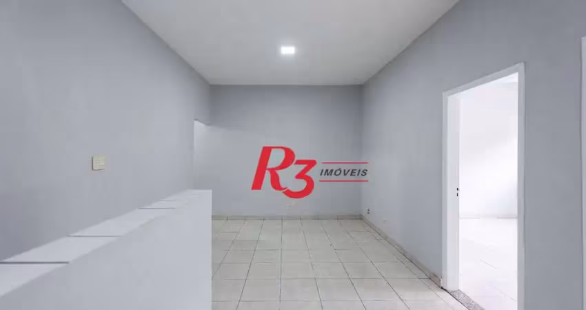 Conjunto para alugar, 102 m² por r$ 2.500,00/mês - centro - santos/sp
