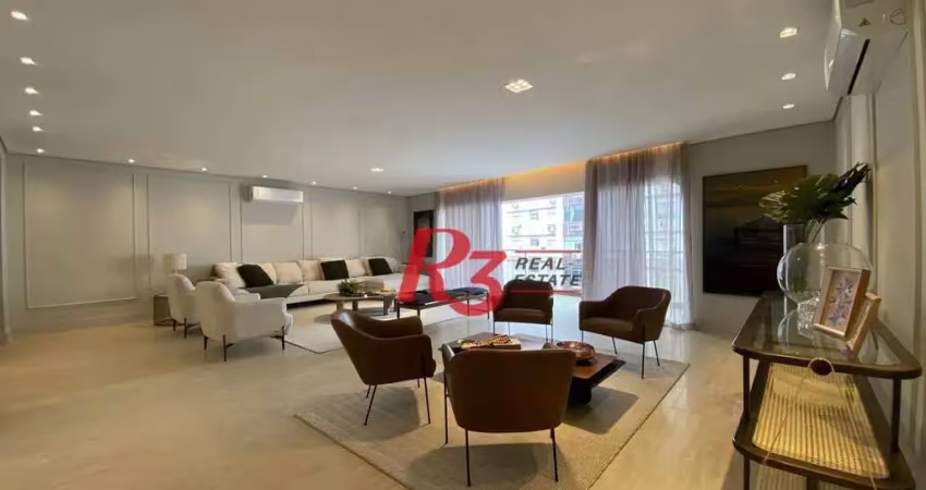 Apartamento com 4 quartos à venda, 257 m² por r$ 3.130.000 - gonzaga - santos/sp