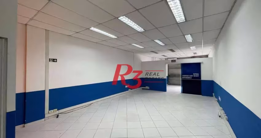 Loja para alugar, 82 m² por r$ 4.430,01/mês - centro - santos/sp