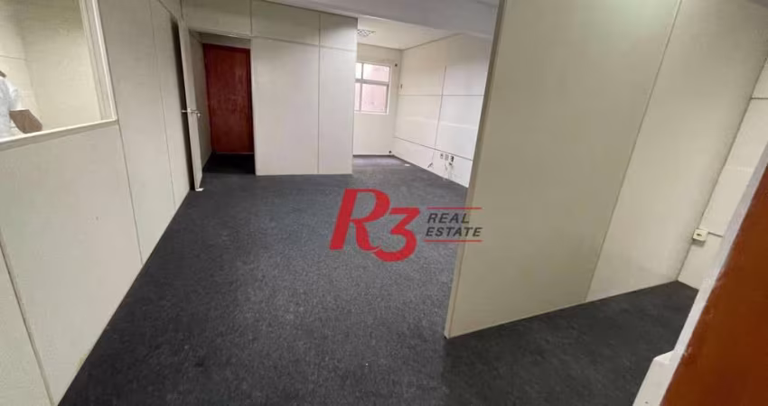 Conjunto para alugar, 118 m² por R$ 2.500,02/mês - Centro - Santos/SP