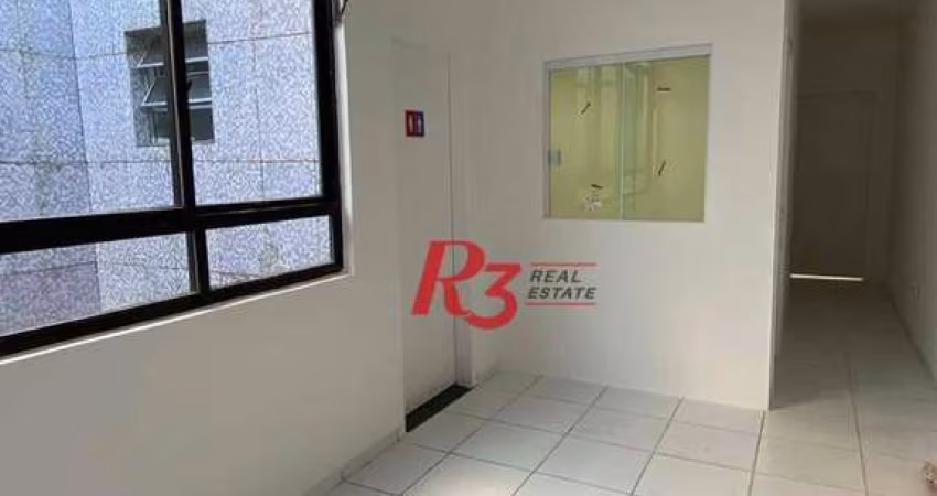 Sala para alugar, 22 m² por R$ 3.900,02/mês - José Menino - Santos/SP