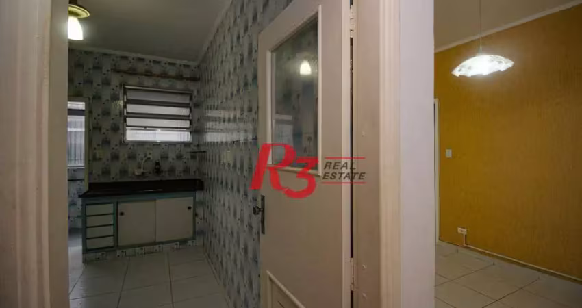 Apartamento com 2 dormitórios à venda, 78 m² por R$ 469.000,00 - Boqueirão - Santos/SP