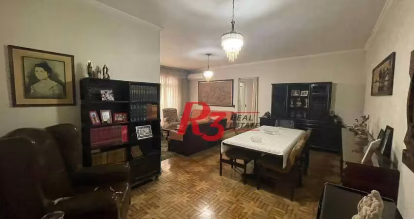 Apartamento à venda, 100 m² por r$ 535.000,00 - embaré - santos/sp