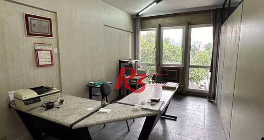 Sala, 110 m² - venda por R$ 250.000,00 ou aluguel por R$ 2.500,00/mês - Centro - Santos/SP