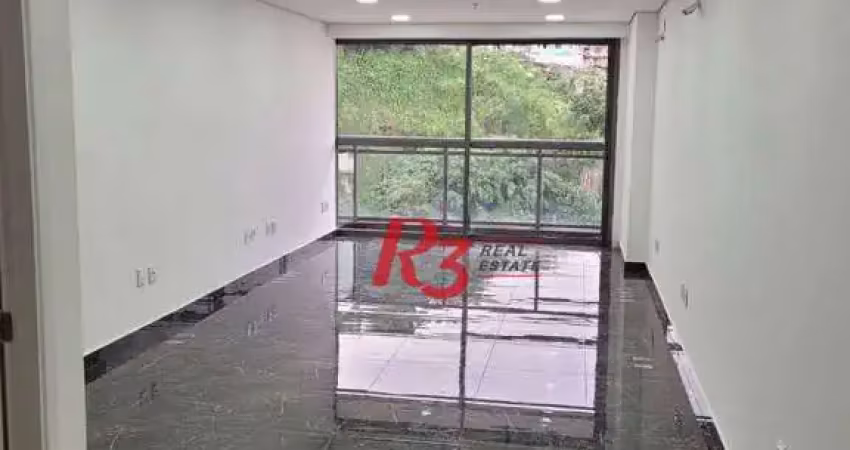Sala à venda, 42 m² por r$ 250.000,00 - valongo - santos/sp