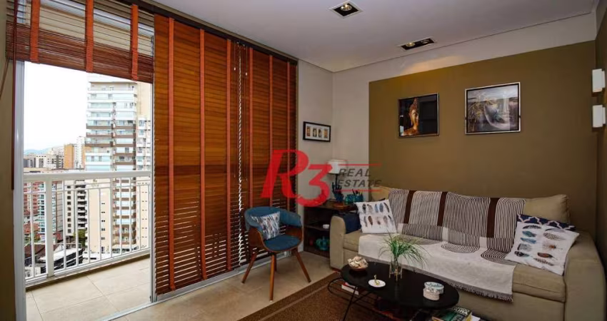 Apartamento com 3 dormitórios à venda, 98 m² por R$ 1.530.000,00 - Gonzaga - Santos/SP