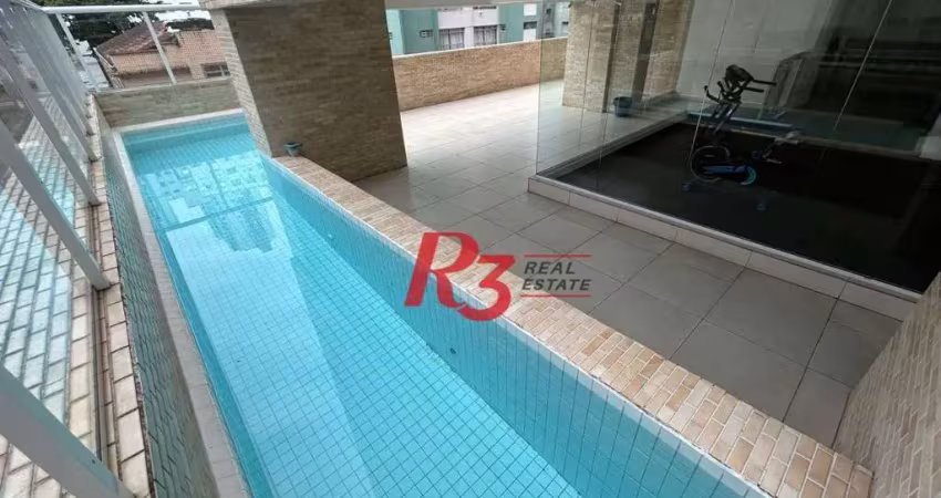 Apartamento à venda, 43 m² por r$ 336.000,00 - josé menino - santos/sp