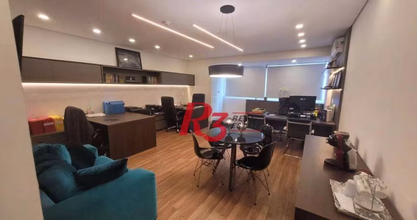 Sala à venda, 48 m² por R$ 602.000,00 - Boqueirão - Santos/SP