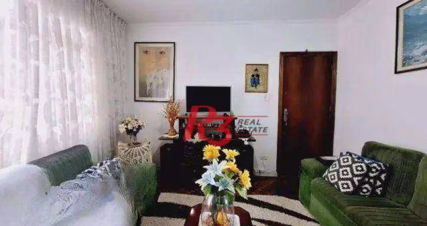 Apartamento com 3 dormitórios à venda, 96 m² por R$ 479.000,00 - Vila Belmiro - Santos/SP