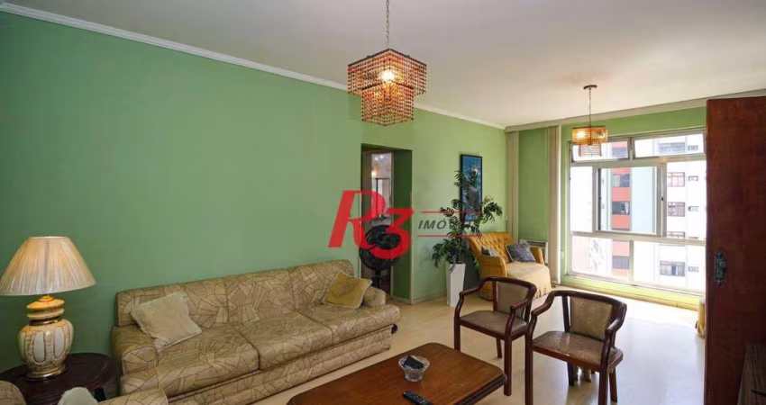 Apartamento para alugar, 137 m² por R$ 5.000,02/mês - Ponta da Praia - Santos/SP