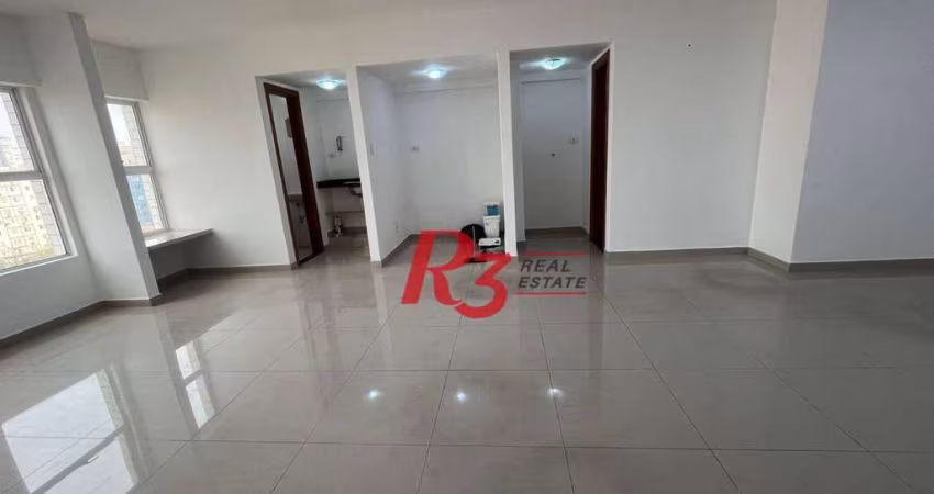 Sala, 51 m² - venda por R$ 350.000,00 ou aluguel por R$ 3.000,00/mês - Aparecida - Santos/SP