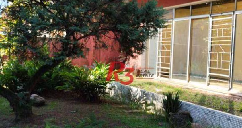 Sobrado para alugar, 306 m² por R$ 26.521,36/mês - Boqueirão - Santos/SP