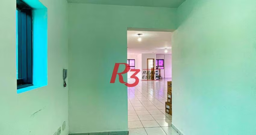 Sala para alugar, 90 m² por R$ 4.100,00/mês - Vila Mathias - Santos/SP