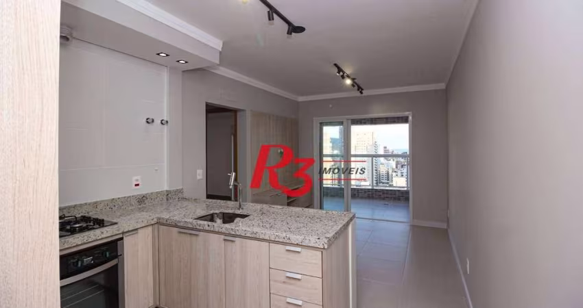 Apartamento com 2 dormitórios para alugar, 65 m² por R$ 6.800,00/mês - Vila Rica - Santos/SP
