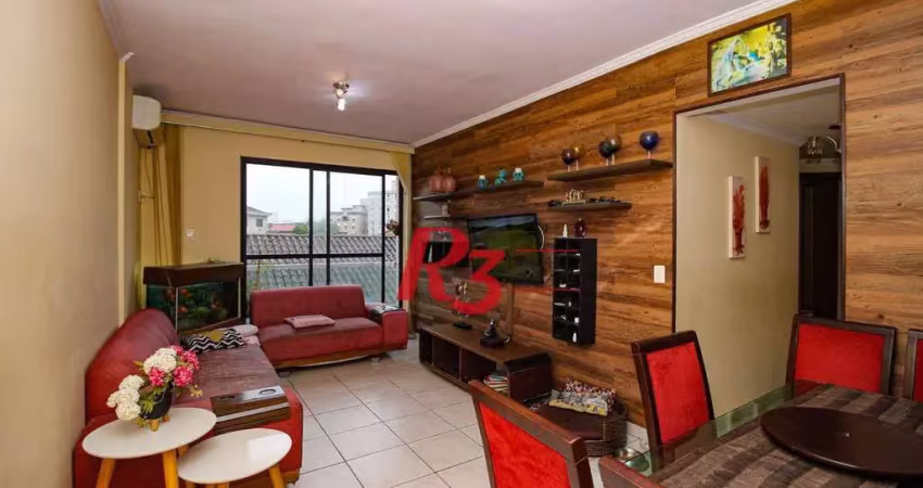 Apartamento à venda, 82 m² por R$ 650.000,00 - Embaré - Santos/SP