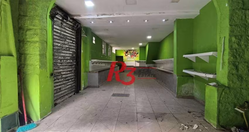 Salão para alugar, 100 m² por R$ 12.500,00/mês - Pompéia - Santos/SP