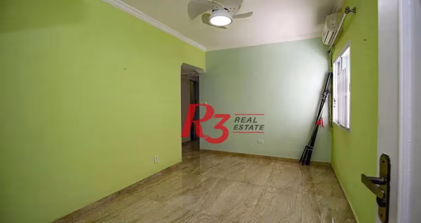 Apartamento com 1 dormitório à venda, 54 m² por r$ 458.000,00 - josé menino - santos/sp