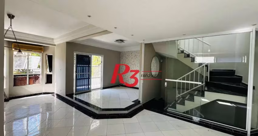Casa com 5 dormitórios à venda, 400 m² por r$ 1.499.000,00 - boqueirão - santos/sp