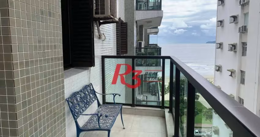 Apartamento com 3 dormitórios para alugar, 160 m² por R$ 8.000,02/mês - Boqueirão - Santos/SP