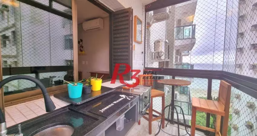 Apartamento à venda, 147 m² por r$ 1.800.000,00 - boqueirão - santos/sp