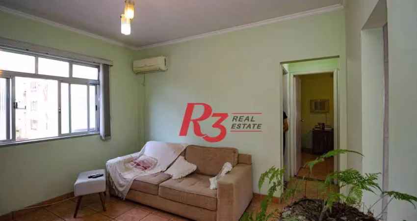 Apartamento à venda, 60 m² por r$ 385.000,00 - gonzaga - santos/sp
