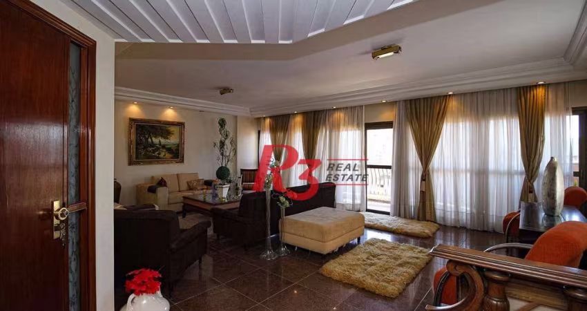 Apartamento com 4 suítes, Vista parcial do Mar, à venda, 289 m² por R$ 1.590.000 - Ponta da Praia - Santos/SP
