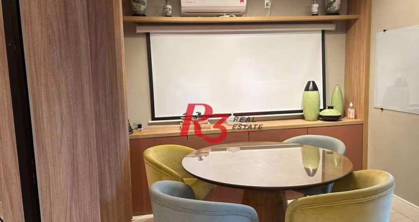 Sala para alugar, 44 m² por R$ 5.600,02/mês - Boqueirão - Santos/SP